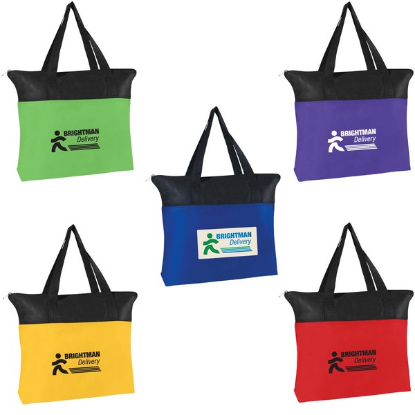 JH3351 Non-Woven Zippered Tote Bag with Custom ...